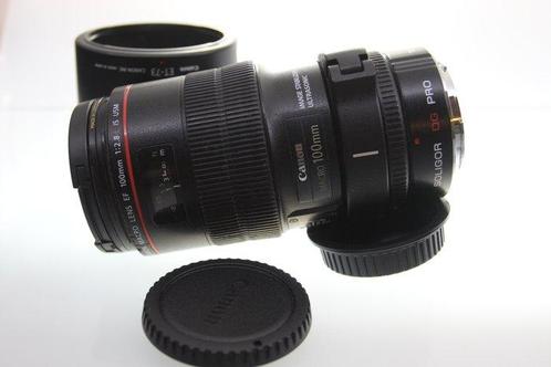 Canon MACRO LENS EF 100mm 1:2.8 L IS USM Macrolens, Audio, Tv en Foto, Fotocamera's Digitaal