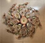 Plafonnier - éléments en verre de Murano et fer forgé, Antiek en Kunst