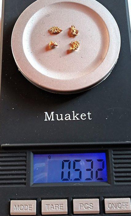 Goud Goud nugget- 0.53 g - (1), Collections, Minéraux & Fossiles