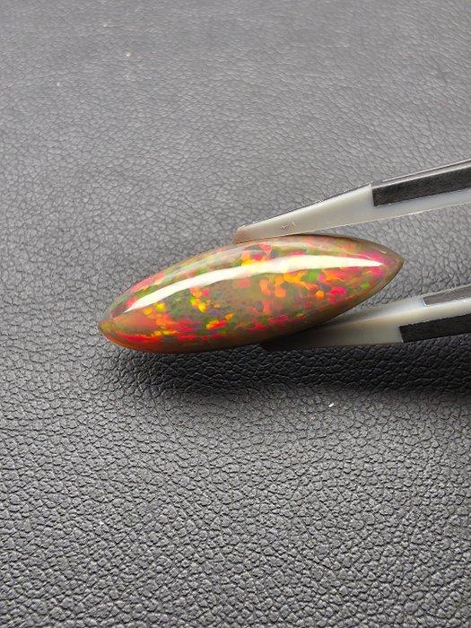 Bruin, Meerkleurig Opaal - 6.93 ct - Antwerp Laboratory for, Handtassen en Accessoires, Edelstenen