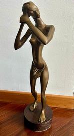 Figuur - Nude Femmina - 46 cm - 5 kg - Brons (gepatineerd), Antiek en Kunst, Curiosa en Brocante