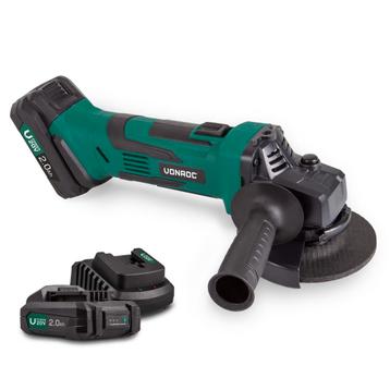 Accu haakse slijper 20V - 115mm - 2.0Ah | Incl. 2 accus en beschikbaar voor biedingen