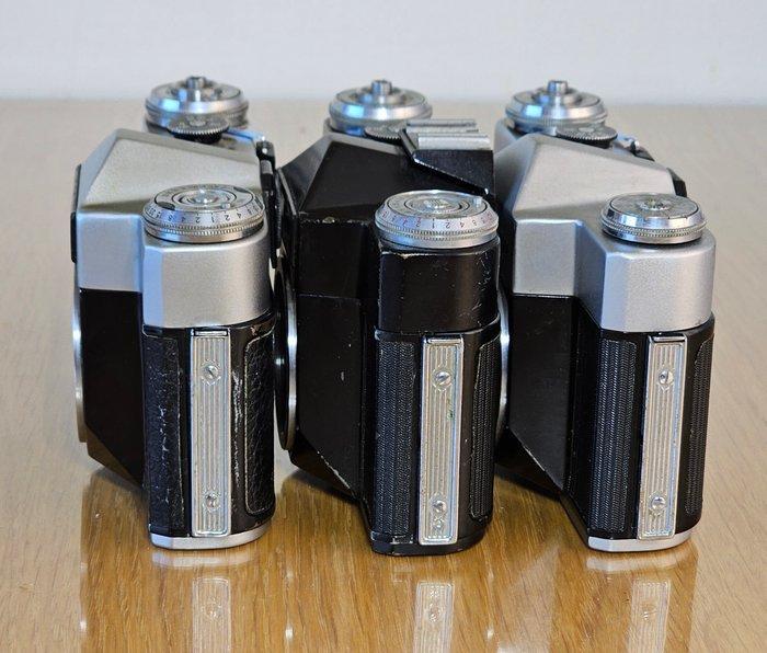 KMZ Krasnogorsk Set of 3: Zenit-E chrome / Zenit-E black /, Audio, Tv en Foto, Fotocamera's Analoog