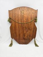 Reliëf, Stemma vescovile - 55 cm - Hout, Antiek en Kunst