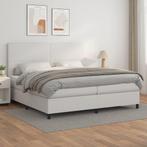 vidaXL Sommier à lattes de lit avec matelas Blanc, Maison & Meubles, Chambre à coucher | Lits, Verzenden, Neuf