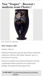 Baccarat - Vesques - Vaas - .950 zilver - 1925 Vesques-vaas