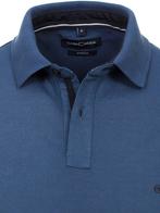 Casa Moda Polo Shirt Comfort Fit Effen Stretch Blauw, Vêtements | Hommes, Verzenden
