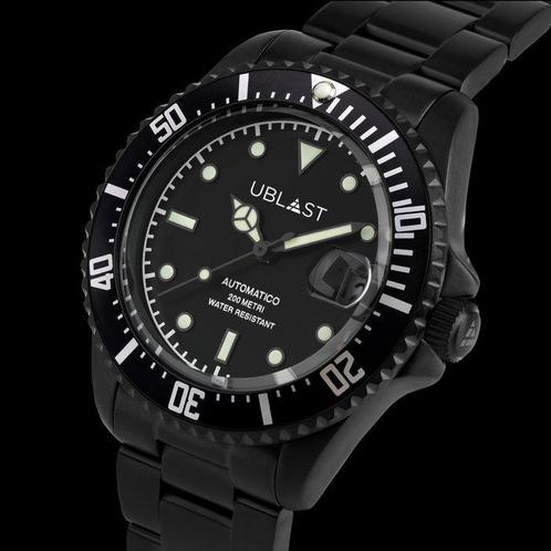 Ublast - Diver 20 ATM - UB2D4012BKB - Homme - 2025, Handtassen en Accessoires, Horloges | Heren