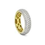 Ring - 18 karaat Geel goud -  1.20ct. tw. Diamant, Handtassen en Accessoires, Ringen, Nieuw