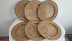 Onderbord (6) - Zeer grote borden - Rattan, Bamboe, cannage,, Antiek en Kunst