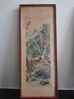 A pair of signed chinese shan-shui paintings on silk -, Antiek en Kunst