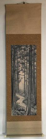 Landscape / Japanese Vintage Hanging Scroll KAKEJIKU / Silk