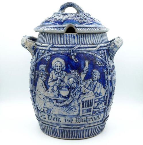 Bocal - Grès - Bocal à rhum en grès allemand, Antiek en Kunst, Antiek | Glaswerk en Kristal
