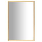 vidaXL Spiegel 60x40 cm goudkleurig, Huis en Inrichting, Verzenden, Nieuw