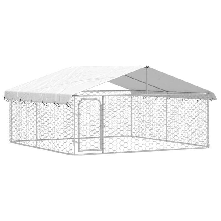 Kennel met Dak | Retour Deal | OP = OP! (hondenkennel), Tuin en Terras, Bergingen en Tuinkasten, Nieuw, Metaal, Overige typen