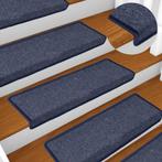 vidaXL Trapmatten 15 st 65x21x4 cm grijs en blauw, Doe-het-zelf en Bouw, Ladders en Trappen, Verzenden, Nieuw