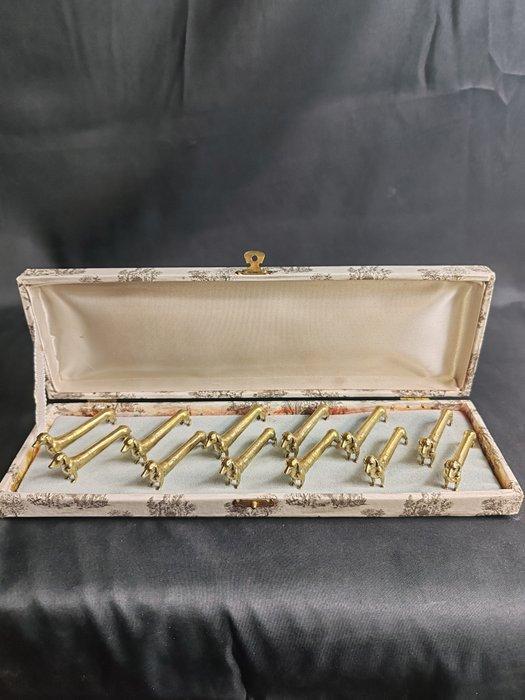 Messensteun (12) - Verguld brons, Antiek en Kunst, Antiek | Meubels | Tafels