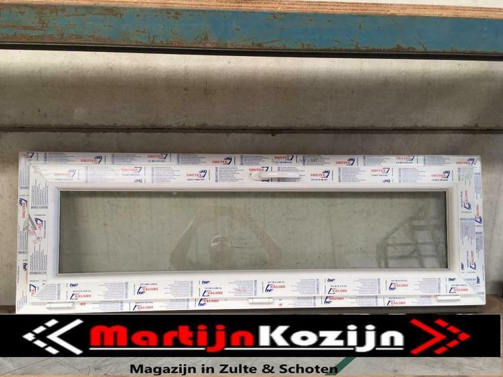 PVC Kunststof Kiepramen 150x50 en 200x50 in stock, Doe-het-zelf en Bouw, Raamkozijnen en Schuifdeuren, Inclusief glas, Nieuw, Kunststof