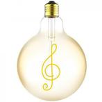 LED Globe lamp Amber Muzieknoot 125mm 4.5 Watt Extra warm, Verzenden