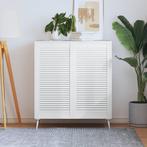 vidaXL Kastdeuren met lamellen 2 st 99,3x49,4 cm grenenhout, Doe-het-zelf en Bouw, Verzenden, Nieuw