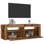 vidaXL Nachtkastjes 2 st met LEDs 60x35x40 cm oud, Huis en Inrichting, Slaapkamer | Nachtkastjes, Verzenden, Nieuw