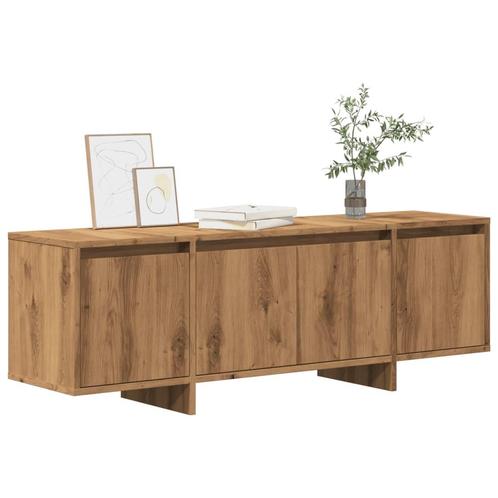 vidaXL Tv-meubel 120x30x40,5 cm bewerkt hout artisanaal, Huis en Inrichting, Kasten |Televisiemeubels, Nieuw, Verzenden