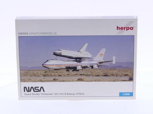 Schaal 1:500 Herpa 513111 NASA Boeing 747SCA & Space Shut..., Hobby en Vrije tijd, Modelbouw | Vliegtuigen en Helikopters, Gebruikt