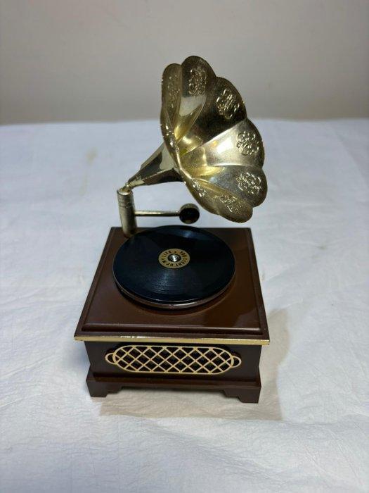 Vintage Fidelent Muziekdoos in Grammofoonstijl - Muziekdoos, Antiek en Kunst, Curiosa en Brocante