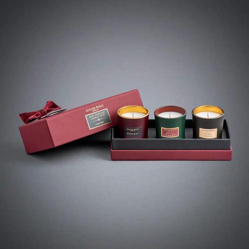Atelier Rebul mini scented candle trio limited edition 3x65, Maison & Meubles, Accessoires pour la Maison | Bougeoirs & Bougies
