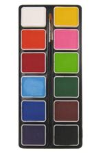 PXP Palet Regular Colours 12 X 6gr With 2 Brushes Size 2, Hobby & Loisirs créatifs, Articles de fête, Verzenden