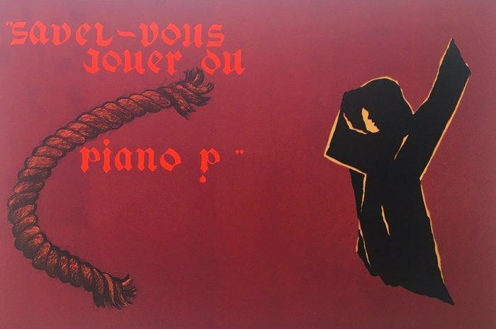 Eduardo Arroyo (1937-2018) - Savez-vous jouer au piano ? -, Antiek en Kunst, Antiek | Overige Antiek