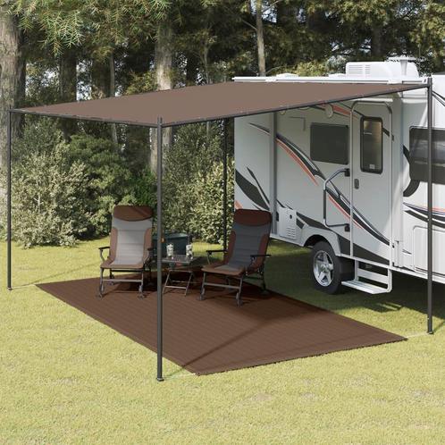 vidaXL Tenttapijt 250x400 cm bruin, Caravanes & Camping, Accessoires de tente, Envoi