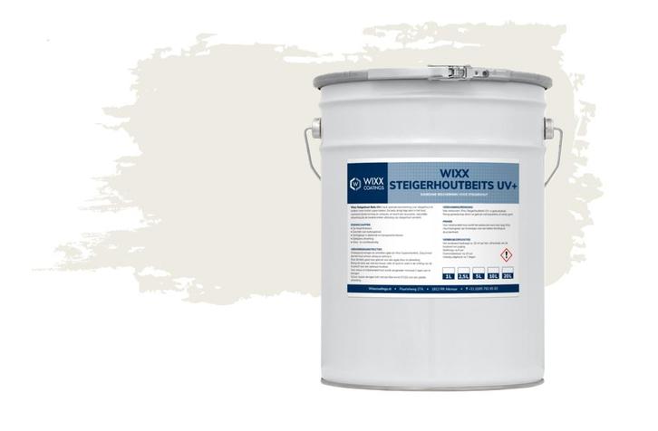 Wixx Steigerhoutbeits UV+ RAL 9010 | Zuiver Wit 20L, Doe-het-zelf en Bouw, Verf, Beits en Lak, Nieuw, Verzenden