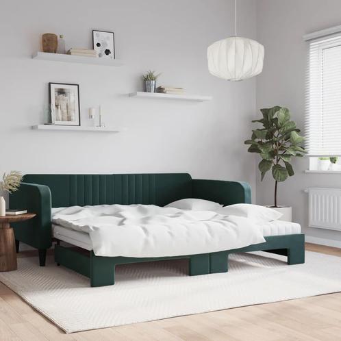 vidaXL Slaapbank onderschuifbed matrassen 100x200cm, Huis en Inrichting, Slaapkamer | Bedden, Nieuw, Verzenden