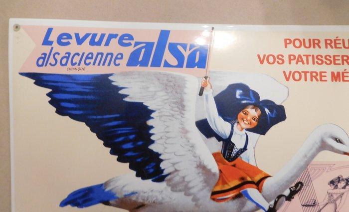 Levure Alsacienne ALSA Elzasser Gist - Emaille bord -, Antiek en Kunst, Antiek | Wandborden en Tegels
