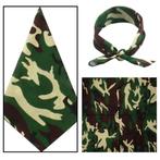 Fako Fashion® - Bandana - Camouflage - Groen, Verzenden