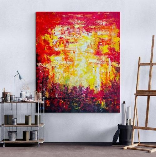 Jovan Srijemac (1962) - Swamp before sunset - (XXL), Antiek en Kunst, Kunst | Schilderijen | Modern