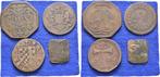 Lot 4 Marken, Zeichen oder Jetons Nederland:, Postzegels en Munten, Penningen en Medailles, Verzenden