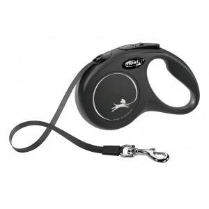 Laisse-corde flexi classic s, 5 m, max. 15kg noir, Animaux & Accessoires, Accessoires pour chiens