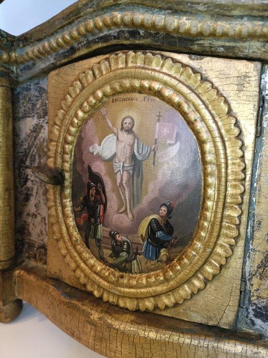 Tabernakel van het heiligdom - Geëxtraheerd houtsnijwerk -, Antiek en Kunst, Kunst | Niet-Westerse kunst