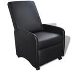 Inklapbare Fauteuil Zwart: Tweede Kansje voor Relaxatie, Huis en Inrichting, Verzenden, Nieuw, 75 tot 100 cm, 50 tot 75 cm
