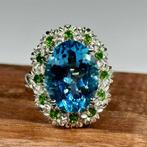 Sans prix de réserve - Bague Argent 925 naturel Topaze -