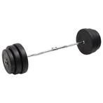 vidaXL Barre dhaltères ondulée avec plaques 90 kg, Sports & Fitness, Verzenden, Neuf