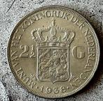 Pays-Bas. Wilhelmina. 2 1/2 Gulden 1938 - Grof Haar. Alto, Postzegels en Munten, Munten | Nederland