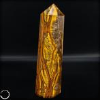 Krachtige tijgeroog-obelisk – Natuurlijke elegantie uit