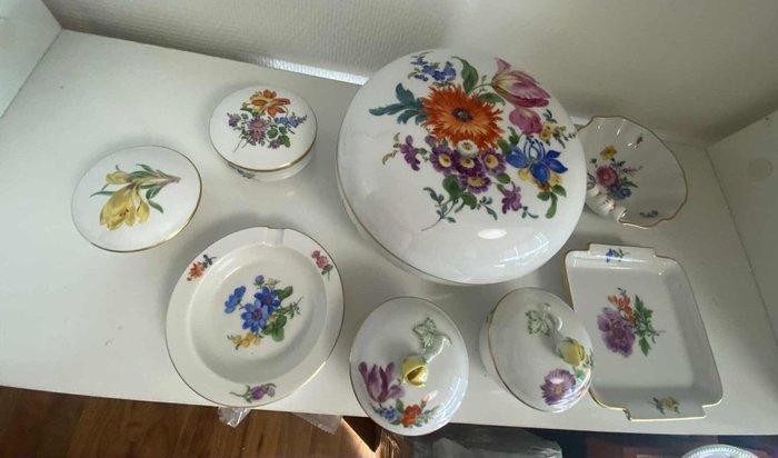 Meissen - Theeservies (8) - Porselein, rond 1920 - Acht, Antiek en Kunst, Antiek | Glaswerk en Kristal