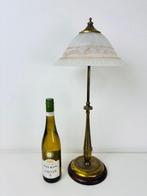 Lampe de table - Lampe de table Art déco en laiton avec