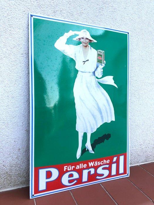PERSIL Limited Edition - Emaille bord - Vintage, Antiquités & Art, Antiquités | Assiettes décoratives & Carrelages