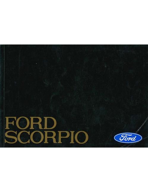 1987 FORD SCORPIO INSTRUCTIEBOEKJE NEDERLANDS, Auto diversen, Handleidingen en Instructieboekjes