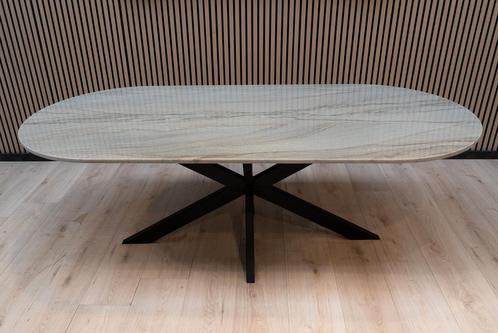Mediterraneo Eetkametafel  Plat Ovaal (100x220 cm), Huis en Inrichting, Tafels | Eettafels